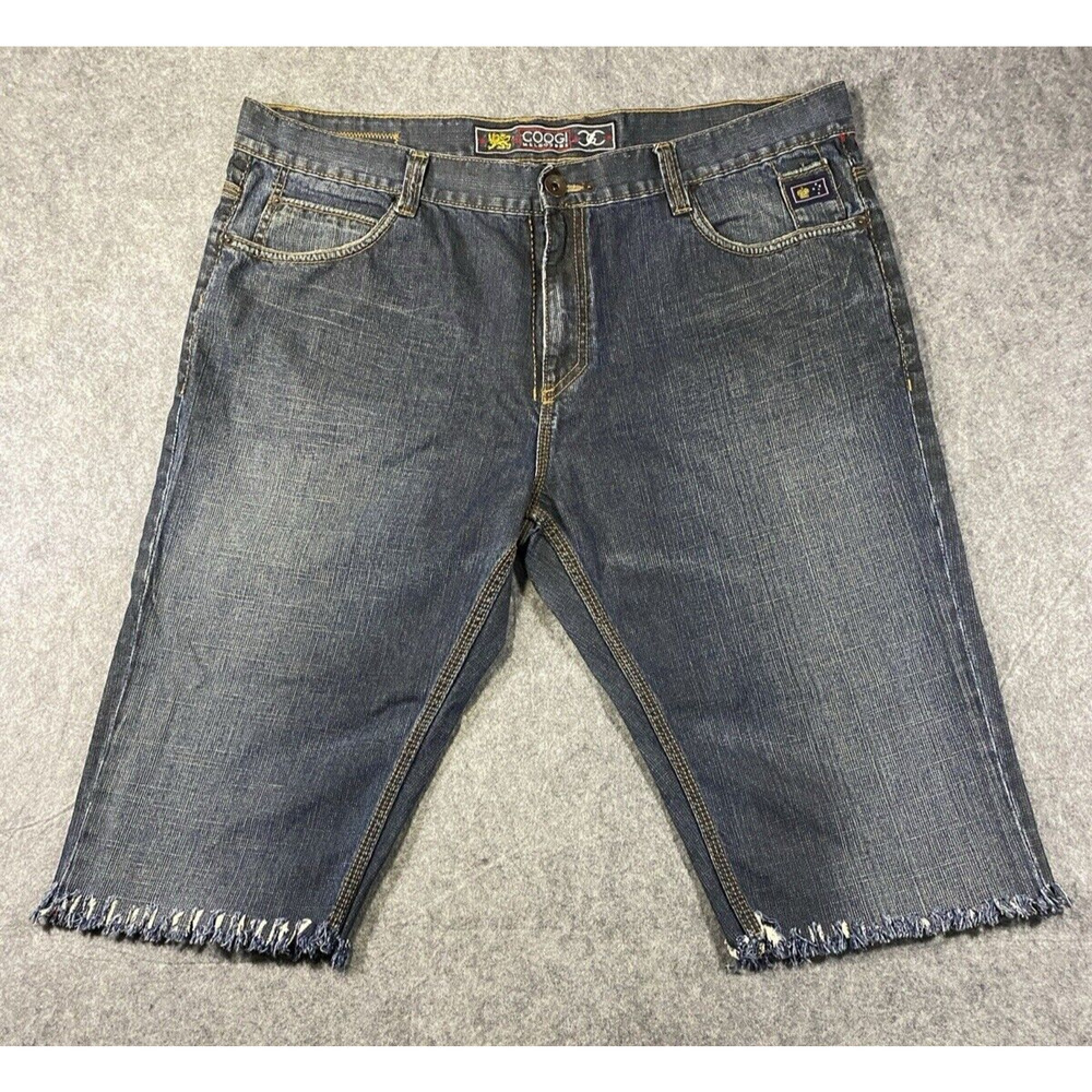 Coogi Shorts Mens Size 40 x 35 Raw Hem Melbourne 100% Cotton Bermuda